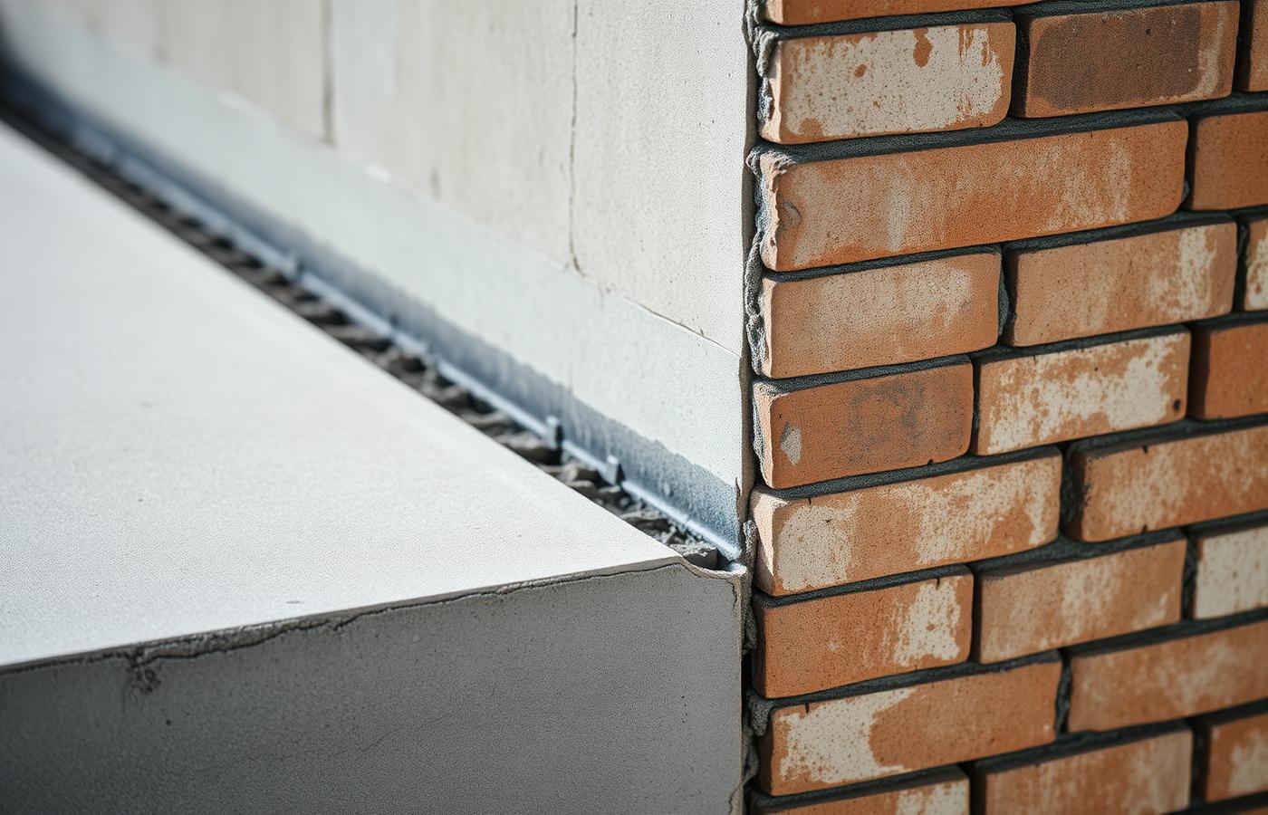 Detail Mauerwerk und Putz
